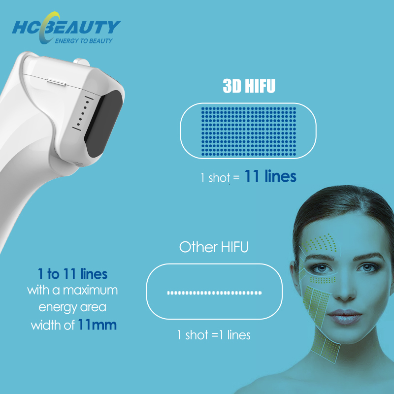 3d Rf 11 Lines Fast Wrinkle Removal Treatment Best Hifu Machine on The Market