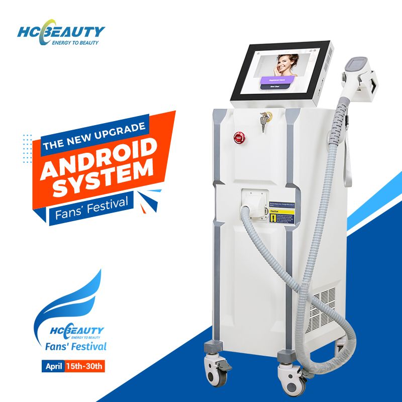 3 Wavelength 755 808 1064nm Professional Best Laser Hair Removal Machine Salon