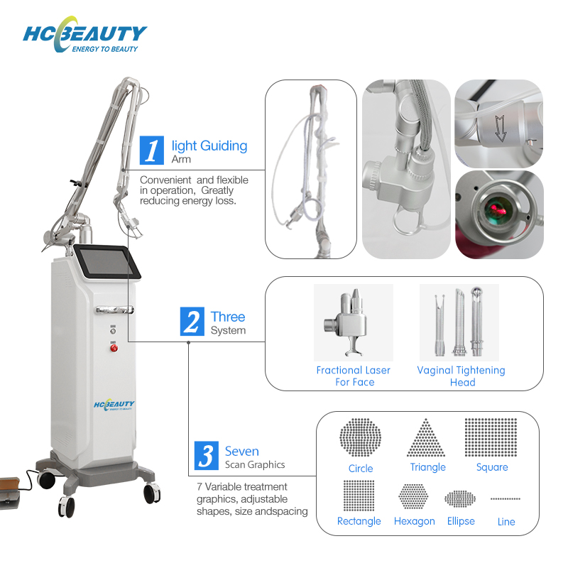 Hottest Permanent Scar Skin Tag Removal Co2 Therapy System Fractional Laser Equipment