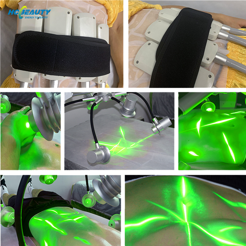 Green RED Wavelength Fat Burning Liposuction 6d Laser Slim Lipo Machines