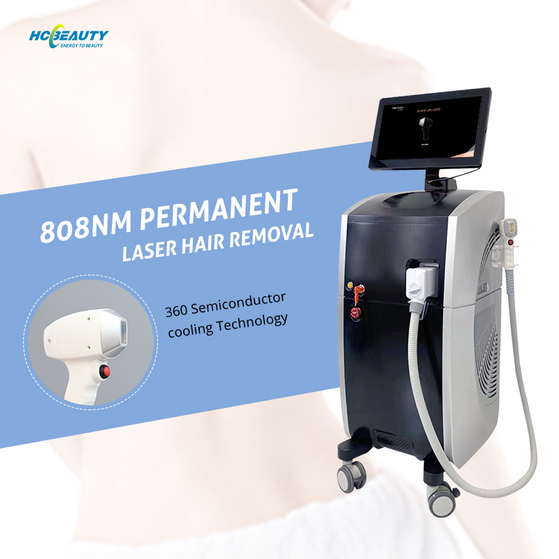 Tec Cooling Painless Diode Laser Hair Removal Machine 808nm
